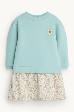Fleur - robe pour bébé - look 2-en-1
