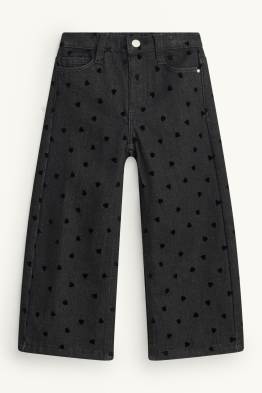 Srdíčka - wide leg jeans