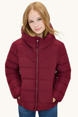 Steppjacke mit Kapuze - wasserabweisend