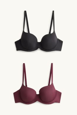 Lot de 2 - soutiens-gorge avec armatures - FULL COVERAGE - ampliformes