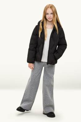 Wide Leg Jeggings - gemustert