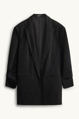 Blazer long - regular fit - effet brillant