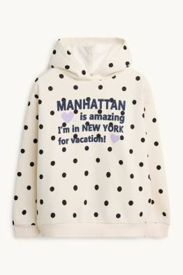 Nueva York - sudadera con capucha - de lunares