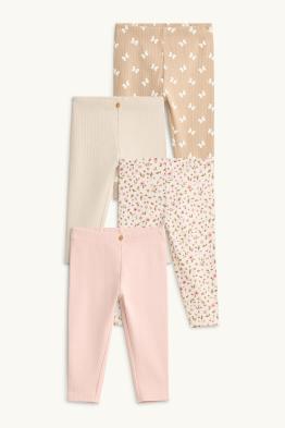 Set van 4 - bloemetje en vlinder - babylegging