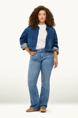 Bootcut jeans - mid-rise waist - LYCRA®