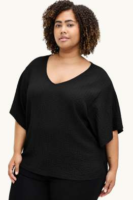 T-shirt con scollo a V - regular fit