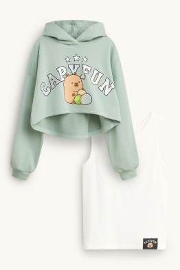 CapyFun - Set - Hoodie und Top - 2 teilig