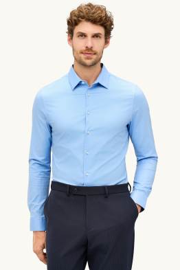 Business shirt - body fit - kent collar - stretch - easy-iron
