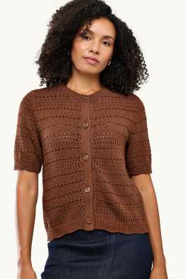 Cardigan tricotat - structurat