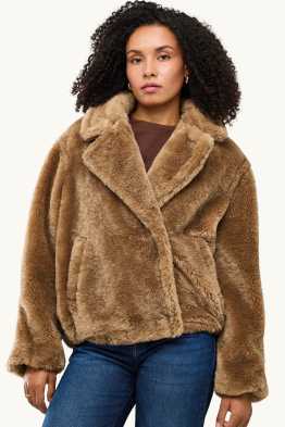 Faux fur jacket - lined