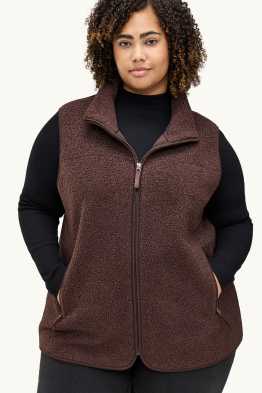 Gilet sans manches en peluche