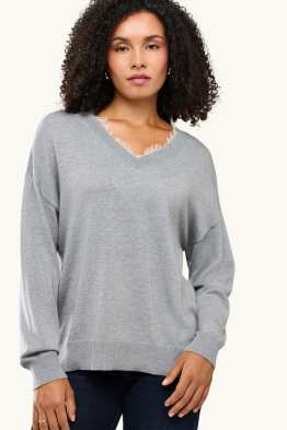 Pull avec encolure en V