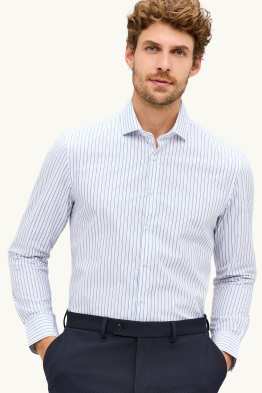 Business shirt - regular fit - cutaway collar - easy-iron