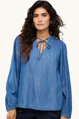 Denim blouse