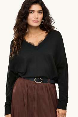 Pullover mit V-Ausschnitt