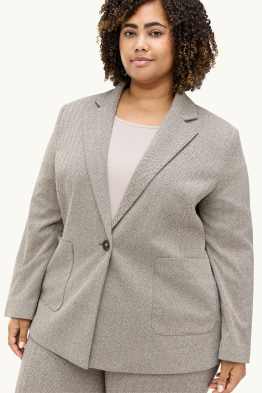 Blazer long - regular fit - à motif