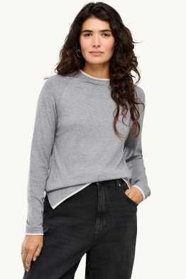 Tricou cu mânecă lungă - regular fit - aspect 2 în 1