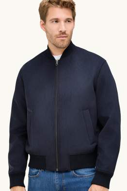 Blouson aviateur - faux suède