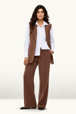 Pantalon de bureau - high waist - straight fit