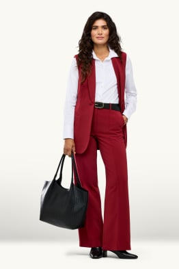 Pantalon de bureau - high waist - straight fit