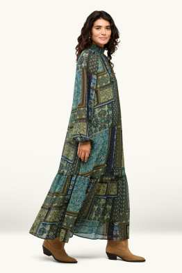 Set - A-line dress and slip - 2 piece
