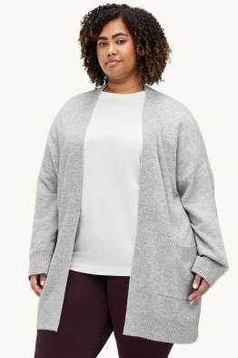 Lange Strickjacke
