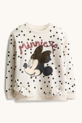 Minnie - felpa - effetto brillante - pois