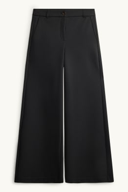 Stoffhose - High Waist - Wide Leg - strukturiert