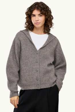 Cardigan with hood
