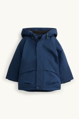 Parka with hood - lined - water-repellent