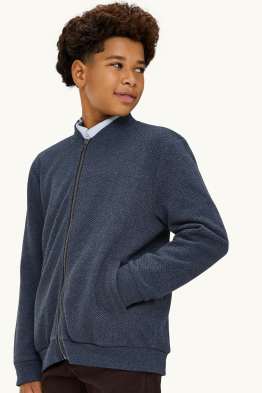 Sweatvest - met structuur