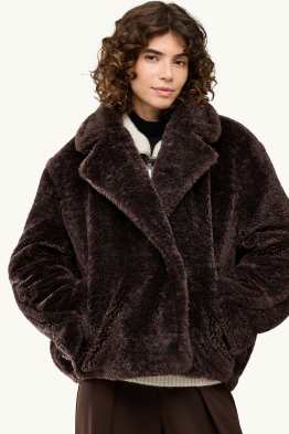Faux fur jacket - lined