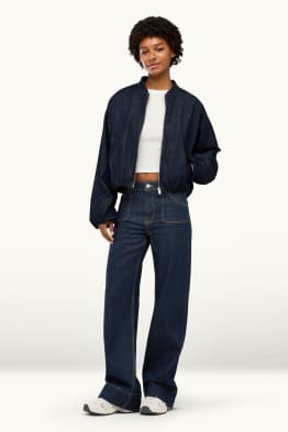 Wide leg jeans - low waist