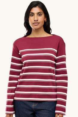 Langarmshirt - Relaxed Fit - gestreift
