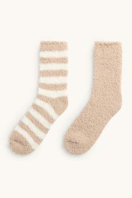 Multipack 2er - Kuschelsocken - gestreift