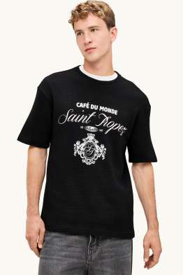 T-Shirt - Relaxed Fit - strukturiert