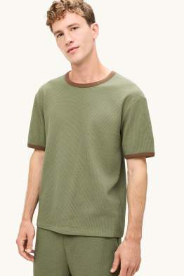 Samarreta de mànigues curtes - relaxed fit - texturada