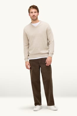 Pantaloni in velluto a coste - relaxed fit
