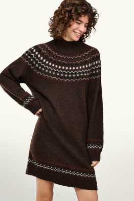Vestito in maglia - straight fit - fantasia
