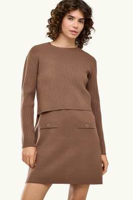 Fit & Flare Kleid - 2-in1-Look