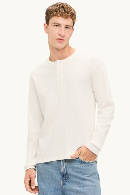 Tricou cu mânecă lungă - relaxed fit - structurat