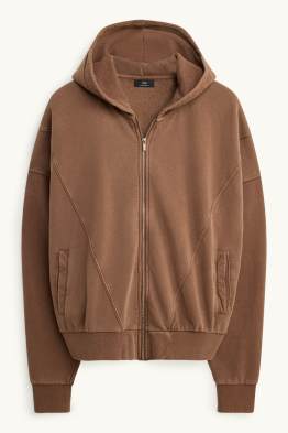 Sweatvest met capuchon