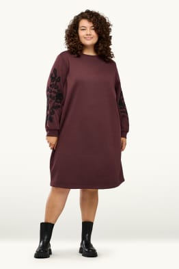 Vestit de dessuadora - straight fit - brodat