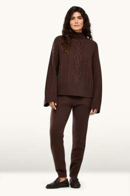 Pantaloni sportivi in maglia con cashmere - misto lana