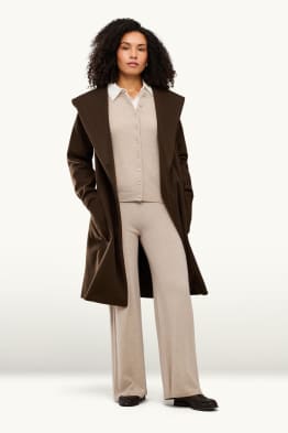 Pantalons caixmir - mid waist - camal recte