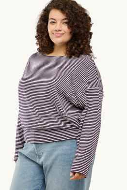 Maglia a maniche lunghe - slim fit - a righe