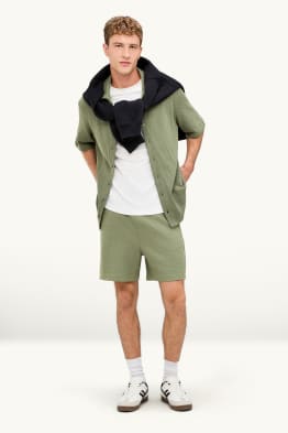 Pantalons curts de xandall - texturats