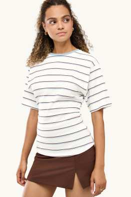 T-Shirt - Slim Fit - gestreift