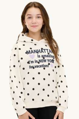 Nueva York - sudadera con capucha - de lunares