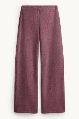 Pantalon de jogging en maille - finition côtelée